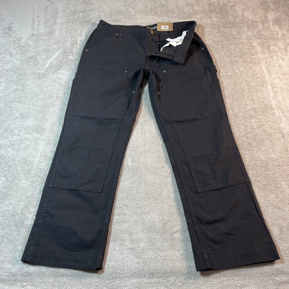 Nwt Carhartt Pants Women's 14 Short Dungaree Double‎ Front Straight Leg Utility